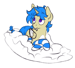Size: 885x796 | Tagged: safe, artist:skookz, oc, oc only, alicorn, pony, clothes, cloud, colored belly, colored wings, lying down, male, simple background, socks, solo, stallion, striped socks, two toned wings, white background, wings
