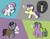 Size: 966x748 | Tagged: safe, artist:dewott2501, derpibooru exclusive, idw, potion nova, shadow lock, spike, star dancer, earth pony, pegasus, pony, unicorn, g4, g4.5, my little pony. poni nimeltä spike, my little pony: pony life, my little pony: the manga, male, pixelated, ponified, ponified spike, simple background, space, space pony, species swap, stallion