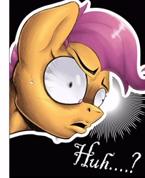 Size: 3000x3700 | Tagged: safe, artist:begoliah, scootaloo, pegasus, pony, comic:crusaders, g4, comic, faic, female, high res, majestic as fuck, reaction image