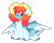 Size: 4965x3990 | Tagged: safe, artist:crazylooncrest, artist:crazysketch101, oc, oc only, oc:01, oc:crazyclone1, pegasus, pony, chest fluff, derp, pegasus oc, simple background, solo, tongue out, transparent background