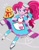 Size: 766x977 | Tagged: safe, artist:efuji_d, pinkie pie, human, equestria girls, g4, :p, clothes, dress, food, gloves, hat, ice skates, potato salad, scarf, skates, snowman, solo, tongue out