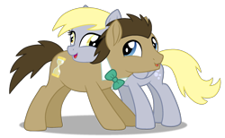 Size: 1948x1203 | Tagged: safe, artist:mlptmntfan2000, derpy hooves, doctor whooves, time turner, earth pony, pegasus, pony, g4, base used, female, male, mare, ship:doctorderpy, shipping, simple background, stallion, straight, transparent background