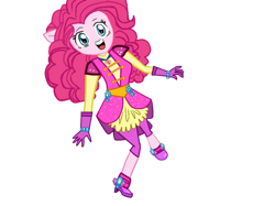 Size: 467x350 | Tagged: safe, artist:princessmagneticrose, pinkie pie, human, equestria girls, g4, crystal guardian, female, simple background, solo, transparent background