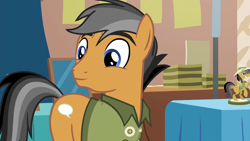 Size: 1920x1080 | Tagged: safe, screencap, quibble pants, earth pony, pony, g4, my little pony: friendship is magic, season 6, stranger than fan fiction, 1080p, cute, happy, male, quibblebetes, smiling, solo, stallion