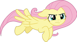 Size: 626x343 | Tagged: safe, artist:cloudy glow, edit, editor:incredibubbleirishguy, vector edit, fluttershy, pegasus, pony, g4, the beginning of the end, brave, determination, determined, determined face, determined look, female, flying, simple background, solo, transparent background