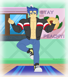 Size: 3500x4000 | Tagged: safe, alternate version, artist:musclecreationist, flash sentry, human, equestria girls, g4, abs, converse, eyes closed, flex sentry, high res, male, multiple variants, muscles, muscular male, shoes, solo, standing, standing on one leg, yoga