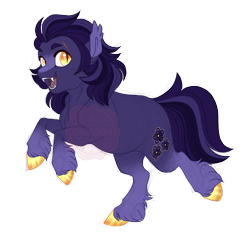 Size: 2612x2500 | Tagged: safe, artist:gigason, oc, oc only, oc:midnight sky, earth pony, pony, fangs, female, high res, mare, offspring, parent:cheerilee, simple background, solo, transparent background