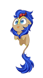 Size: 556x993 | Tagged: safe, artist:michel tusche, oc, oc only, oc:cobalt flame, kirin, :p, kirin oc, simple background, solo, tongue out, transparent background