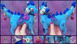 Size: 3264x1885 | Tagged: safe, artist:krazykari, princess ember, dragon, human, g4, hand, irl, irl human, photo, plushie, solo