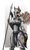 Size: 1080x1800 | Tagged: safe, artist:shamziwhite, oc, oc only, oc:dunnie blust, pegasus, anthro, armor, blushing, breasts, female, flower, looking at you, rose, royal guard, solo, standing, weapon, wings