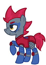 Size: 597x840 | Tagged: safe, idw, shadowsmacks, earth pony, pony, g4, my little pony: friends forever, spoiler:comic, background pony, clothes, comic, idw showified, mischievous, photo, show accurate, simple background, solo, transparent background