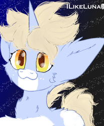 Size: 739x893 | Tagged: safe, artist:ilikeluna, oc, oc only, oc:nootaz, pony, big ears, gradient background, solo