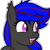 Size: 500x500 | Tagged: safe, artist:amgiwolf, oc, oc only, bat pony, bat pony oc, ear tufts, eyebrows, fangs, open mouth, poggers, simple background, solo, transparent background, wings