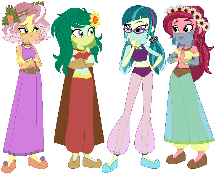 2340743 - safe, artist:hetaliafranceluvr123, artist:user15432, juniper  montage, human, equestria girls, g4, barely eqg related, base used, bowtie,  bracelet, clothes, contract, crossover, cuphead, duo, glasses, gloves, hand  on shoulder, jewelry, king