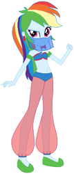 Size: 245x574 | Tagged: safe, artist:elsie1234, rainbow dash, human, equestria girls, g4, base used, belly dancer, belly dancer outfit, clothes, dress, female, midriff, simple background, singing belly dancing rainbooms, solo, veil, white background