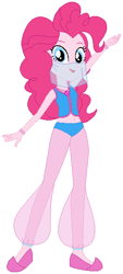 Size: 260x574 | Tagged: safe, artist:elsie1234, pinkie pie, human, equestria girls, g4, base used, belly dancer, belly dancer outfit, bracelet, clothes, dress, female, jewelry, midriff, simple background, singing belly dancing rainbooms, solo, veil, white background