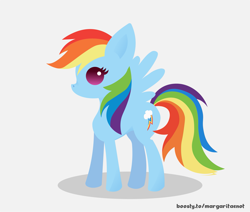 Size: 2601x2201 | Tagged: safe, artist:margaritaenot, rainbow dash, pegasus, pony, g4, high res, simple background, solo, white background