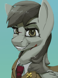 Size: 1280x1724 | Tagged: safe, artist:monx94, oc, pegasus, pony, bust, clothes, looking at you, pegasus oc, portrait, smiling, smiling at you, solo, uniform