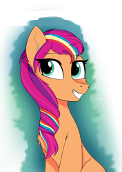 Size: 2894x4093 | Tagged: safe, artist:tempestshine, sunny starscout, earth pony, pony, g5, mane stripe sunny, simple background, solo, transparent background
