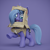 Size: 2048x2048 | Tagged: safe, artist:bonfirepng, princess luna, alicorn, pony, g4, 3d, blender, cardboard box, cute, female, filly, foal, high res, lunabetes, s1 luna, solo, woona, younger