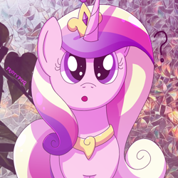 Size: 1000x1000 | Tagged: safe, artist:fruiitypieq, artist:shycookieq, princess cadance, pony, g4, female, solo