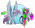 Size: 5489x4366 | Tagged: safe, artist:crazysketch101, oc, oc only, oc:nebula, oc:nova spark, pegasus, pony, unicorn, base used, circle background, duo, female, horn, pegasus oc, siblings, simple background, sisters, transparent background, unicorn oc, unshorn fetlocks