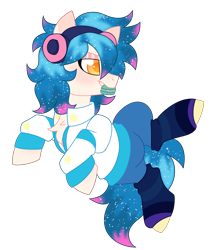 Size: 4856x5608 | Tagged: safe, artist:crazysketch101, oc, oc only, earth pony, pony, chest fluff, clothes, food, leg warmers, macaron, mouth hold, simple background, solo, transparent background