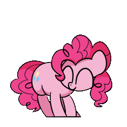 Size: 800x800 | Tagged: safe, artist:sugar morning, derpibooru exclusive, pinkie pie, earth pony, pony, g4, ^^, animated, butt shake, cute, dancing, diapinkes, eyes closed, female, frame by frame, full body, happy, loop, mare, ponk, simple background, smiling, solo, the club can't even handle me right now, transparent background, vibing, weapons-grade cute