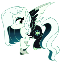 Size: 1192x1206 | Tagged: safe, artist:octoberumn, oc, oc:eclipse orchard, bat pony, pony, g4, bat pony oc, body markings, colored hooves, colored wings, eyeshadow, female, flying, gradient mane, gradient tail, green eyes, hoof polish, makeup, mare, multicolored wings, simple background, solo, spread wings, tail, transparent background, unshorn fetlocks, wings