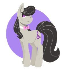 Size: 540x606 | Tagged: safe, artist:wholesomeponies, octavia melody, earth pony, pony, g4, bowtie, circle, female, mare, no pupils, request, shiny mane, simple background, solo, transparent background