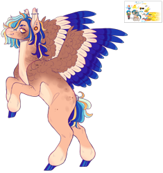 Size: 2712x2890 | Tagged: safe, artist:sleepy-nova, oc, oc:bullet blaze, pegasus, pony, colored wings, female, high res, mare, multicolored wings, simple background, solo, transparent background, wings
