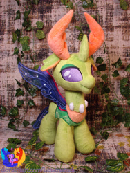 Size: 2304x3072 | Tagged: safe, artist:1stastrastudio, thorax, changedling, changeling, g4, cute, high res, irl, king thorax, photo, plushie, solo, thorabetes