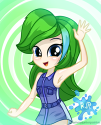 Size: 2015x2490 | Tagged: safe, artist:rjp.rammy, oc, oc:alicia satrina, human, equestria girls, g4, armpits, clothes, female, high res, sleeveless, solo