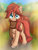 Size: 1500x1950 | Tagged: safe, artist:litrojia, oc, oc only, oc:cottonwood kindle, earth pony, pony, autumn, big tail, cheek fluff, chest fluff, clothes, ear fluff, earth pony oc, front view, looking at you, male, scarf, solo, stallion, tail, unshorn fetlocks