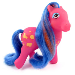 Size: 800x800 | Tagged: safe, pretty beat, earth pony, pony, g1, my little pony tales, brushable, female, filly, foal, irl, merchandise, photo, rockin' beat ponies, simple background, solo, toy, white background