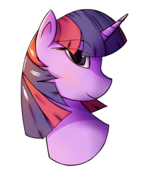 Size: 2400x2800 | Tagged: safe, artist:isuvyw, twilight sparkle, pony, g4, bust, female, high res, simple background, solo, white background