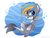 Size: 2000x1500 | Tagged: safe, artist:madelinne, oc, oc only, original species, pony, shark, shark pony, bubble, chibi, digital art, dorsal fin, eye color change, fish tail, happy, heterochromia, ocean, signature, simple background, smiling, solo, swimming, tail, tongue out, two toned mane, underwater, water, white background