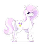 Size: 2800x2830 | Tagged: safe, artist:aquaticvibes, fleur-de-lis, pony, unicorn, butt, dock, female, looking at you, mare, plot, raised hoof, simple background, smiling, solo, tail, underhoof, white background