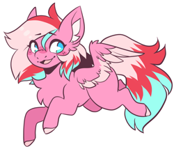 Size: 2400x2054 | Tagged: safe, artist:koboldcourier, oc, oc only, oc:peachie fuzz, pegasus, pony, chibi, high res, simple background, solo, transparent background