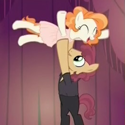 Size: 263x264 | Tagged: safe, screencap, johnny canter, prances "baby" housemane, pony, on your marks, background pony, dirty dancing, female, male, mare, stallion