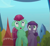 Size: 277x256 | Tagged: safe, edit, edited screencap, screencap, grape gem, jade pot, crystal pony, pony, g4, the crystal empire, background pony, caption, female, mare, text