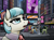 Size: 2217x1662 | Tagged: safe, artist:apocheck13, coco pommel, earth pony, pony, fallout equestria, g4, city, downtown, looking up, manehattan, ministry of morale, pinkie pie is watching you, road sign, skyscraper, sparkle cola