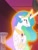 Size: 813x1080 | Tagged: safe, screencap, lord tirek, princess celestia, alicorn, centaur, pony, taur, g4, my little pony: friendship is magic, twilight's kingdom, cropped, duo, female, male, mare, solo focus