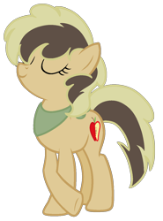 Size: 952x1288 | Tagged: safe, artist:stack-of-cookies, oc, oc only, oc:gala apple, earth pony, pony, base used, female, mare, offspring, parent:applejack, parent:caramel, parents:carajack, simple background, solo, transparent background