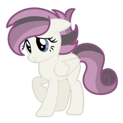 Size: 1168x1168 | Tagged: safe, artist:stack-of-cookies, oc, oc only, oc:faith, hybrid, pegasus, pony, base used, female, interspecies offspring, mare, offspring, parent:discord, parent:fluttershy, parents:discoshy, simple background, solo, transparent background
