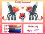 Size: 8000x6000 | Tagged: safe, artist:crazysketch101, oc, oc only, oc:crazy looncrest, pegasus, pony, chest fluff, leonine tail, reference sheet, tail