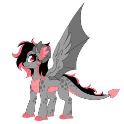 Size: 4568x4568 | Tagged: safe, artist:crazysketch101, oc, oc only, oc:cloe, dracony, dragon, hybrid, pony, simple background, solo, transparent background