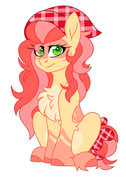 Size: 2018x2832 | Tagged: safe, artist:crazysketch101, oc, oc only, oc:fugi, earth pony, pony, bandana, bow, chest fluff, high res, simple background, solo, tail, tail bow, transparent background