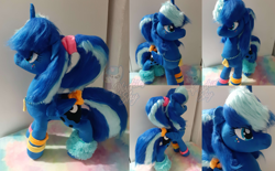 Size: 2432x1512 | Tagged: safe, artist:plushiesshy, princess luna, alicorn, pony, between dark and dawn, g4, 80s princess luna, commission, irl, photo, plushie, pony plushie