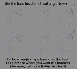 Size: 660x591 | Tagged: safe, artist:briarlight, pony, art tutorial, hair, hair tutorial, how to draw, implied misty brightdawn, sequence, sketch, tutorial